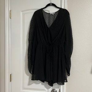 Black Formal Romper